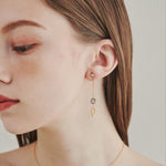 ciite' シーテ ピアス（両耳用） 【 金属アレルギー対応 】 モチーフロングピアス サージカルステンレス (両耳用)