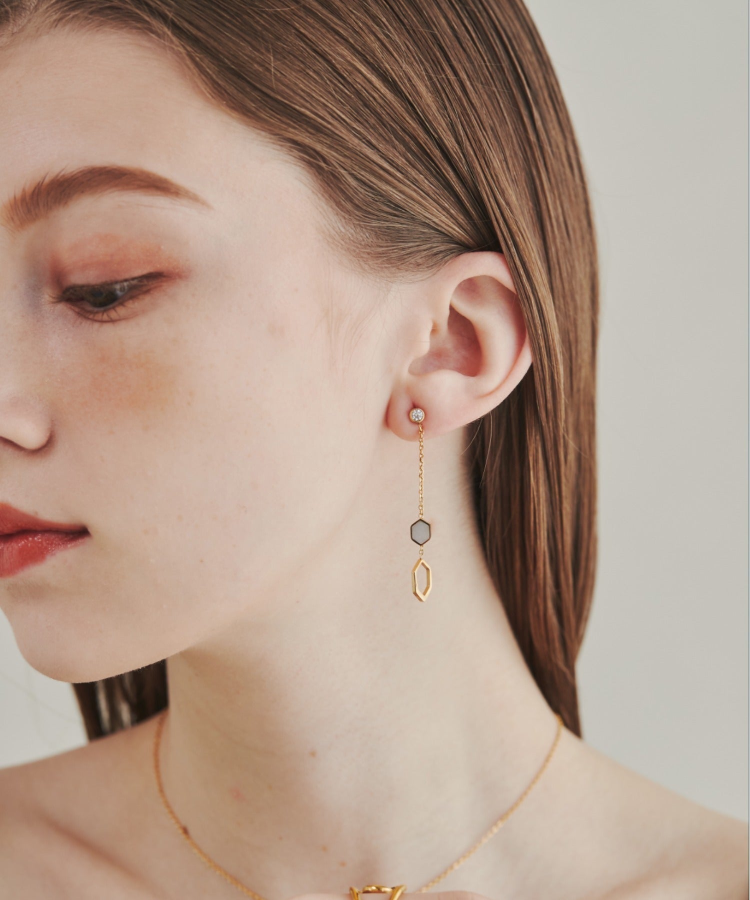 ciite' シーテ ピアス（両耳用） 【 金属アレルギー対応 】 モチーフロングピアス サージカルステンレス (両耳用)