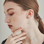 ciite' シーテ ピアス（両耳用） 【 金属アレルギー対応 】 モチーフロングピアス サージカルステンレス (両耳用)