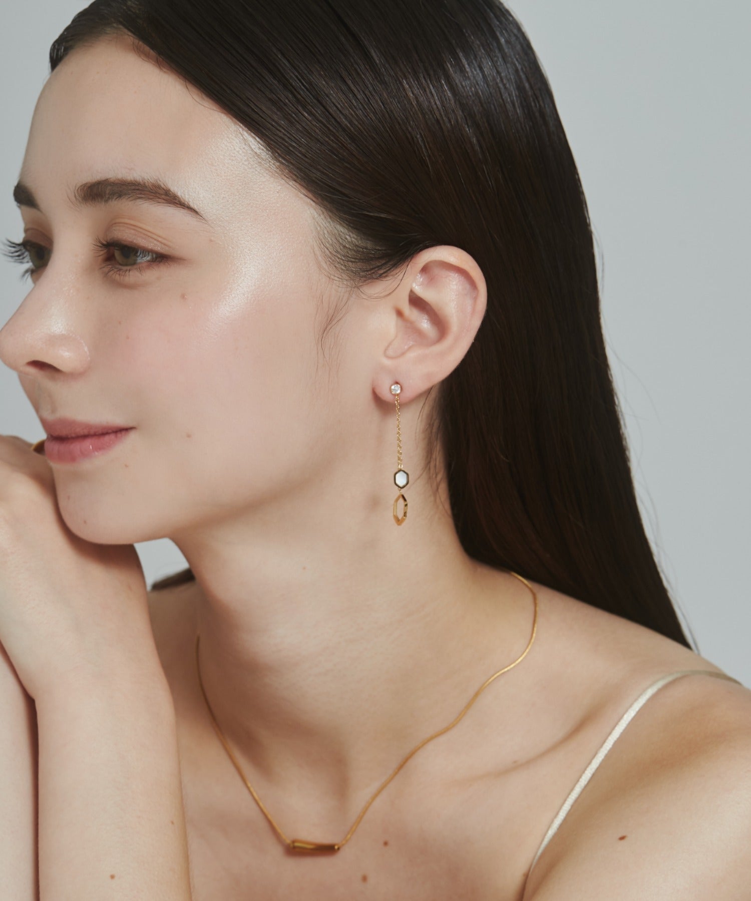 ciite' シーテ ピアス（両耳用） 【 金属アレルギー対応 】 モチーフロングピアス サージカルステンレス (両耳用)