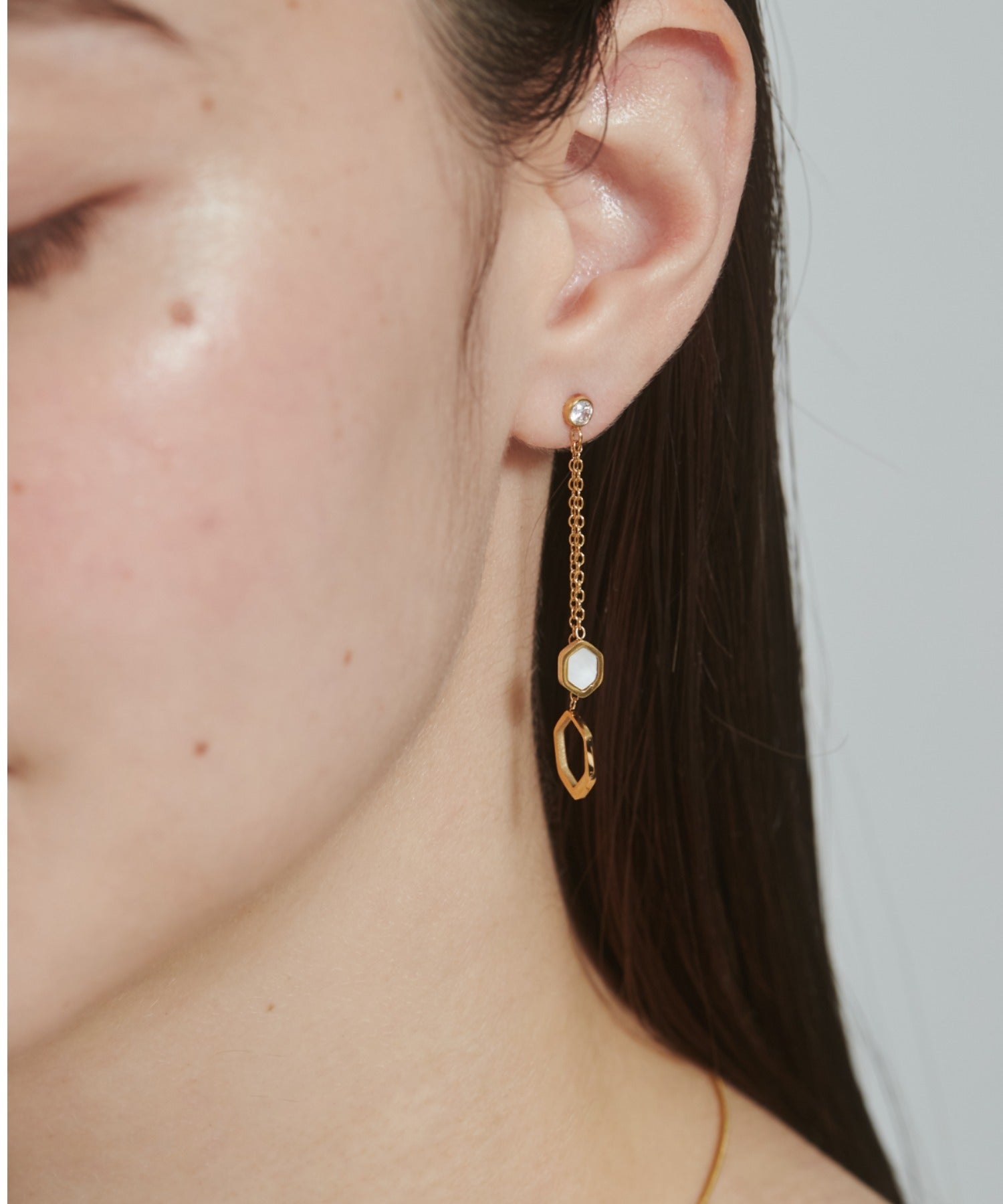 ciite' シーテ ピアス（両耳用） 【 金属アレルギー対応 】 モチーフロングピアス サージカルステンレス (両耳用)