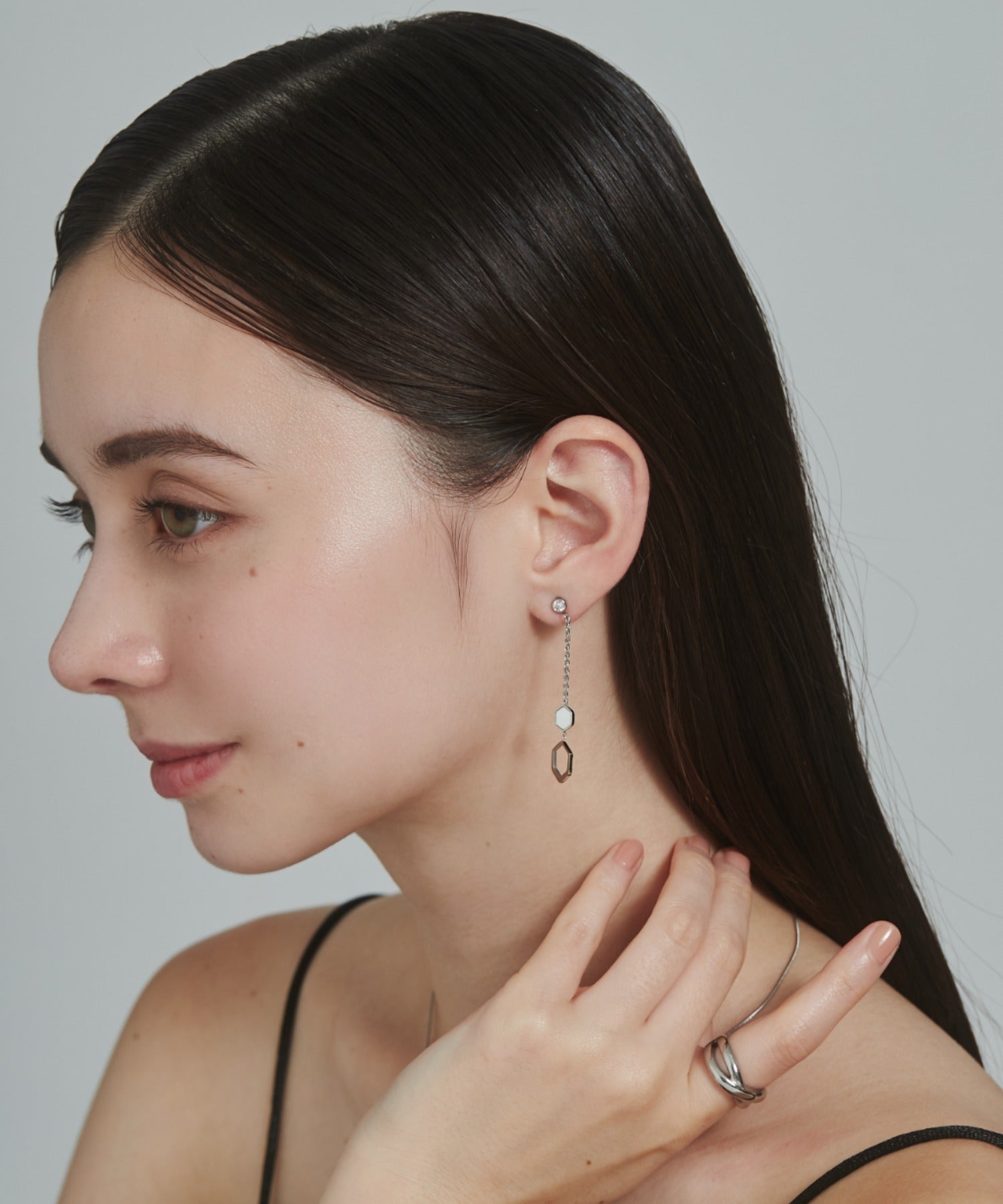 ciite' シーテ ピアス（両耳用） 【 金属アレルギー対応 】 モチーフロングピアス サージカルステンレス (両耳用)