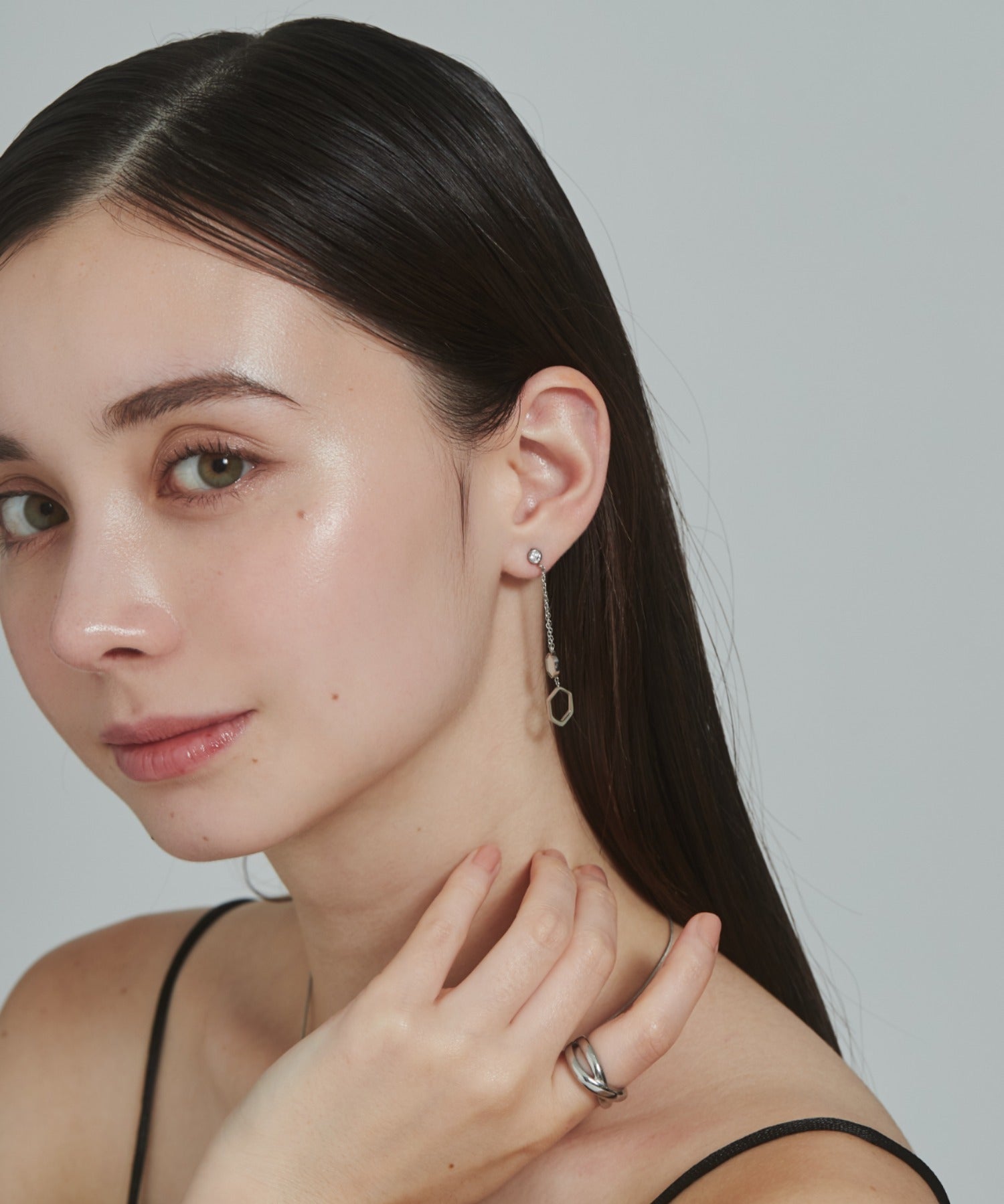 ciite' シーテ ピアス（両耳用） 【 金属アレルギー対応 】 モチーフロングピアス サージカルステンレス (両耳用)