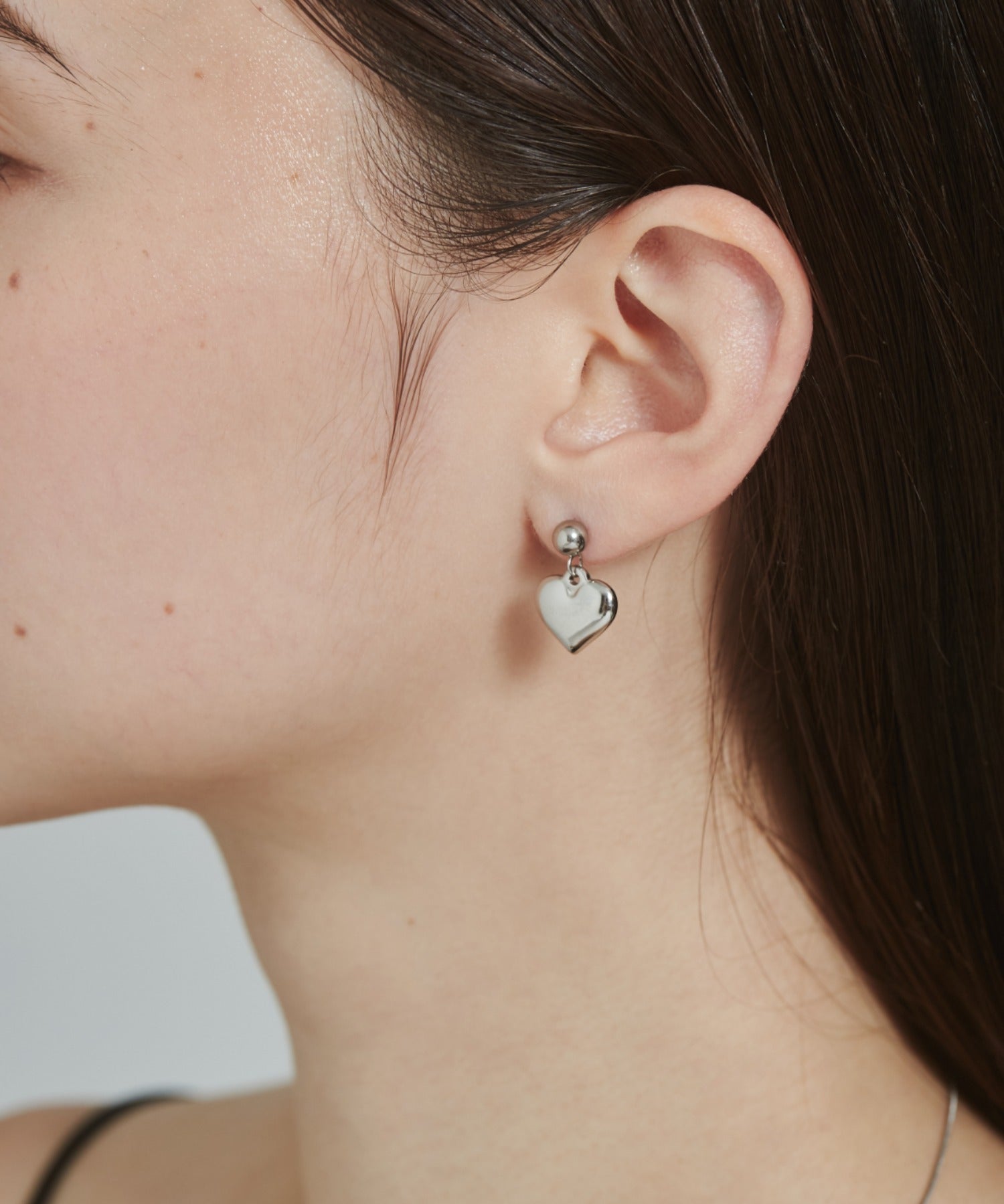 ciite' シーテ ピアス（両耳用） 【 金属アレルギー対応 】 ハートモチーフピアス サージカルステンレス (両耳用) シルバー FREE