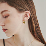 ciite' シーテ ピアス（両耳用） 【 金属アレルギー対応 】 ハートモチーフピアス サージカルステンレス (両耳用)