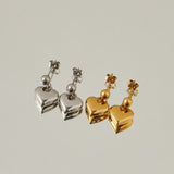 ciite' シーテ ピアス（両耳用） 【 金属アレルギー対応 】 ハートモチーフピアス サージカルステンレス (両耳用)