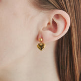 ciite' シーテ ピアス（両耳用） 【 金属アレルギー対応 】 ハートモチーフピアス サージカルステンレス (両耳用)