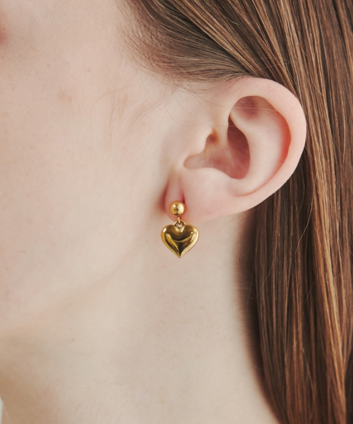 ciite' シーテ ピアス（両耳用） 【 金属アレルギー対応 】 ハートモチーフピアス サージカルステンレス (両耳用)