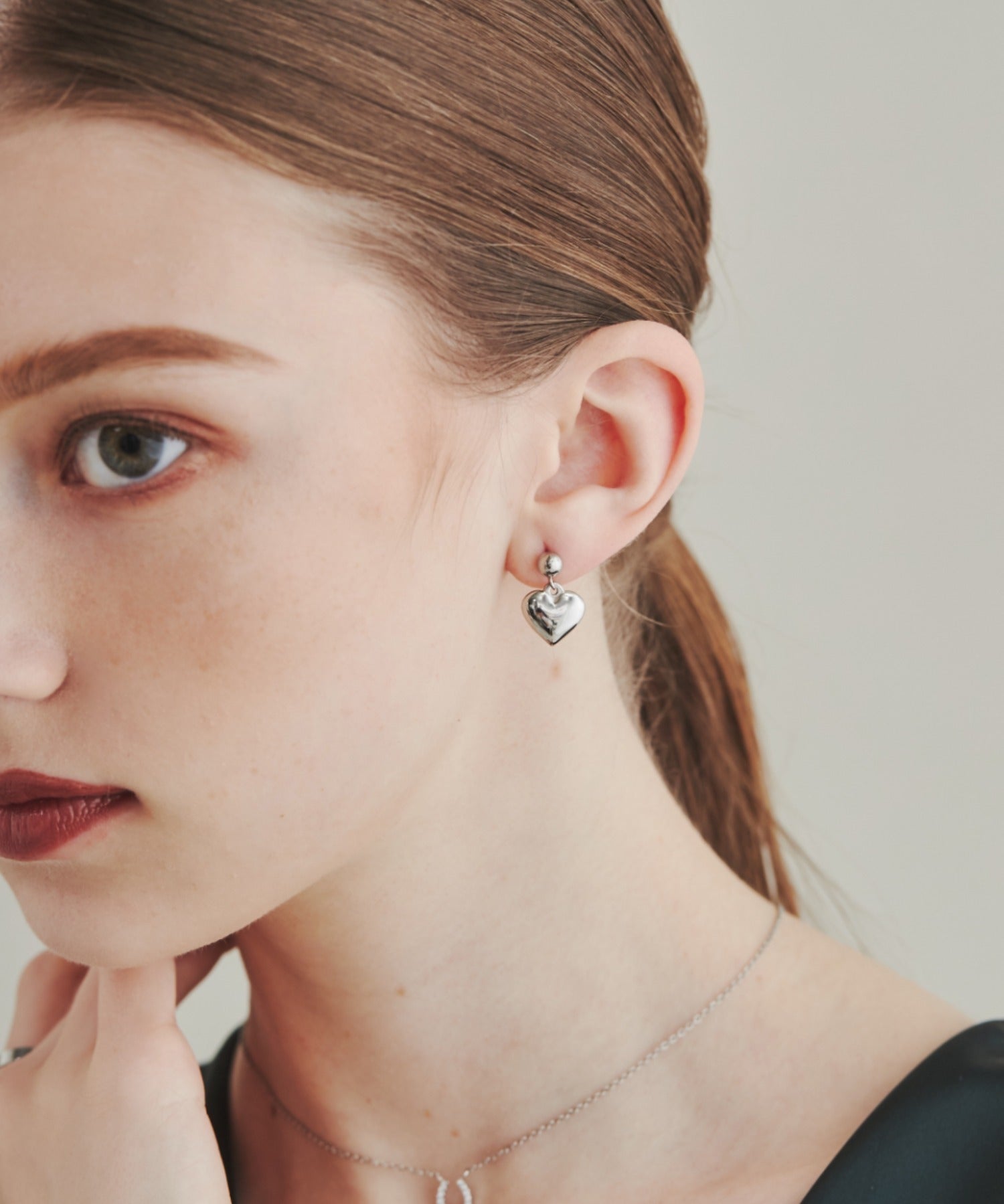 ciite' シーテ ピアス（両耳用） 【 金属アレルギー対応 】 ハートモチーフピアス サージカルステンレス (両耳用)