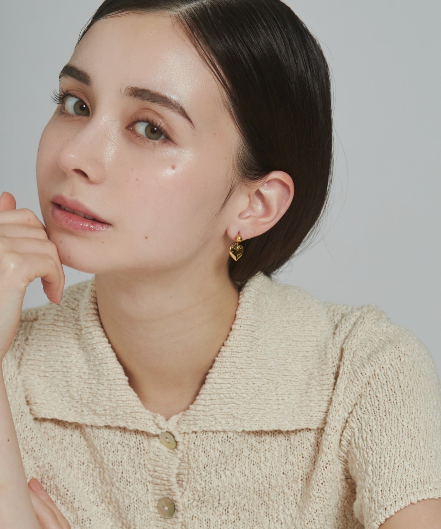 ciite' シーテ ピアス（両耳用） 【 金属アレルギー対応 】 ハートモチーフピアス サージカルステンレス (両耳用)