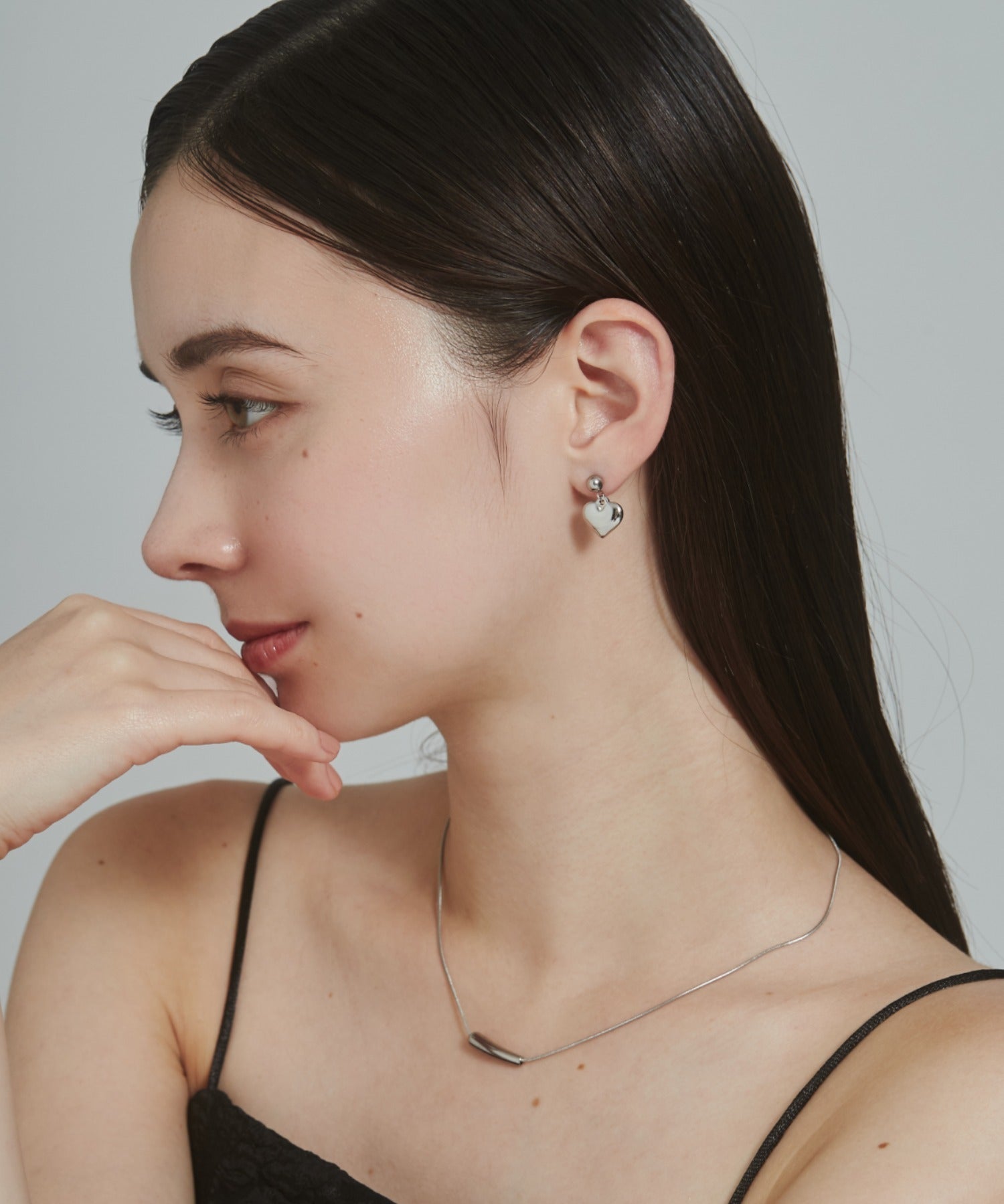 ciite' シーテ ピアス（両耳用） 【 金属アレルギー対応 】 ハートモチーフピアス サージカルステンレス (両耳用)