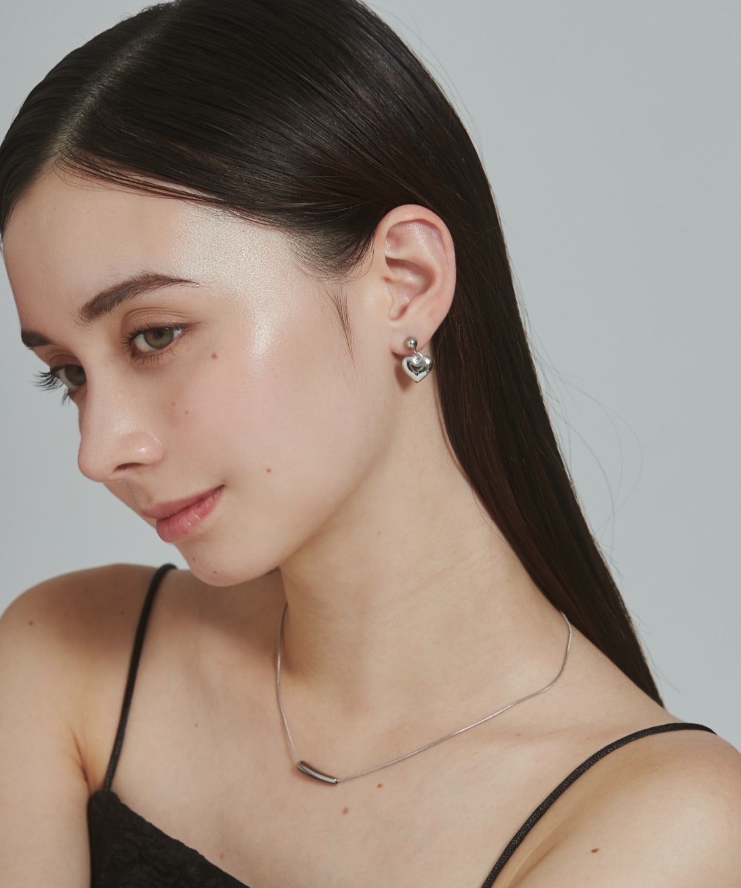 ciite' シーテ ピアス（両耳用） 【 金属アレルギー対応 】 ハートモチーフピアス サージカルステンレス (両耳用)