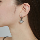 ciite' シーテ ピアス（両耳用） 【 金属アレルギー対応 】 ハートフックピアス サージカルステンレス (両耳用) シルバー FREE