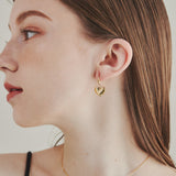 ciite' シーテ ピアス（両耳用） 【 金属アレルギー対応 】 ハートフックピアス サージカルステンレス (両耳用)