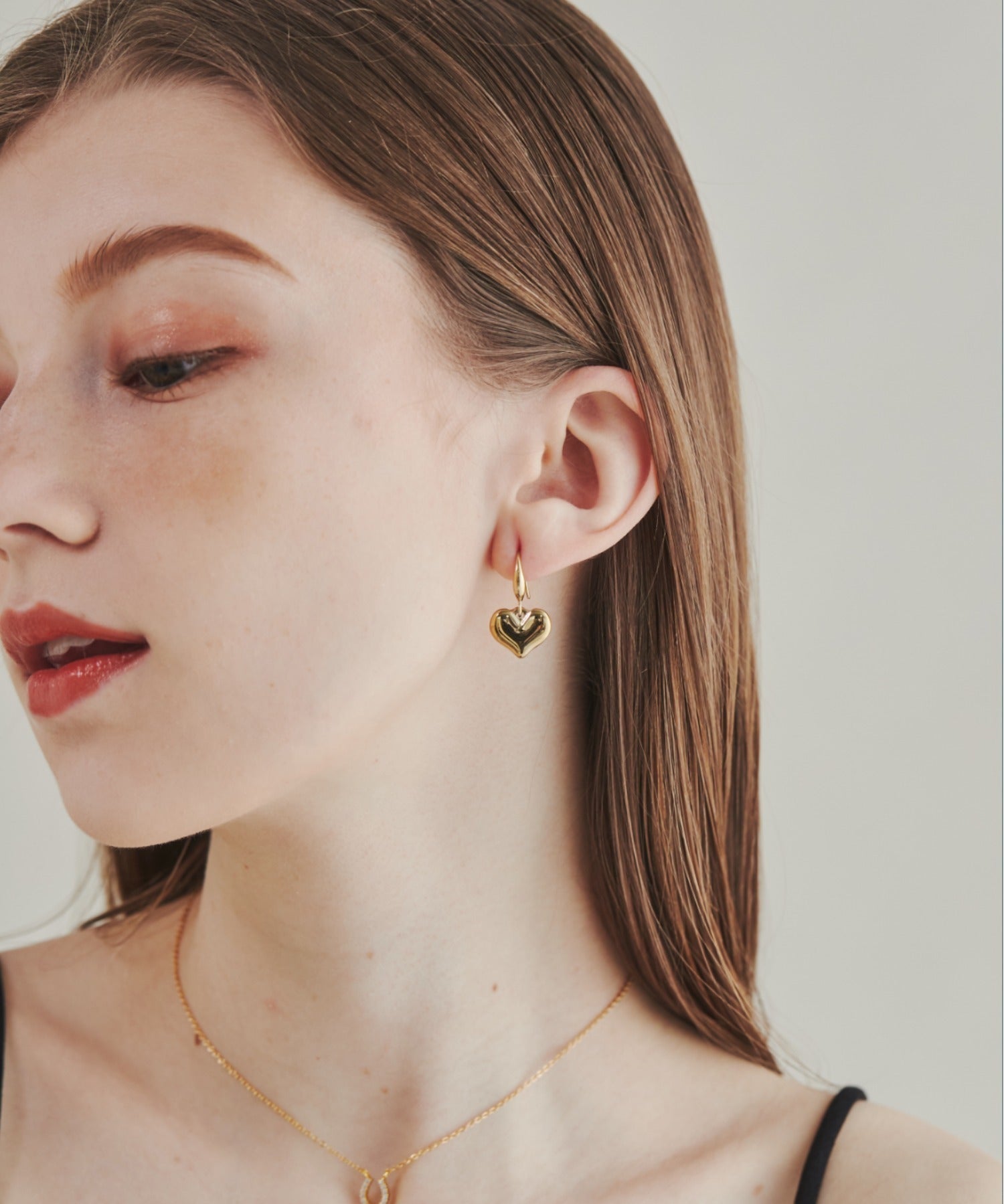 ciite' シーテ ピアス（両耳用） 【 金属アレルギー対応 】 ハートフックピアス サージカルステンレス (両耳用)