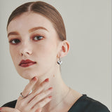 ciite' シーテ ピアス（両耳用） 【 金属アレルギー対応 】 ハートフックピアス サージカルステンレス (両耳用)