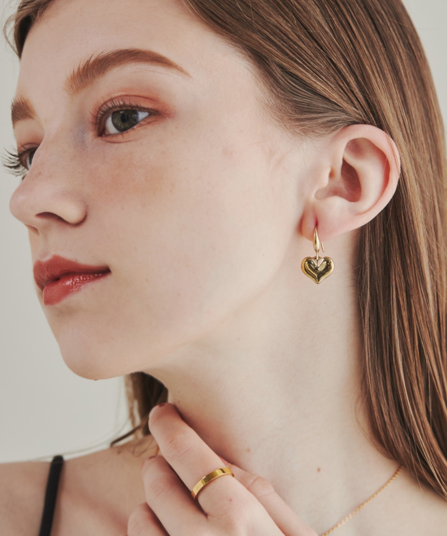 ciite' シーテ ピアス（両耳用） 【 金属アレルギー対応 】 ハートフックピアス サージカルステンレス (両耳用)