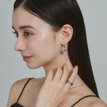 ciite' シーテ ピアス（両耳用） 【 金属アレルギー対応 】 ハートフックピアス サージカルステンレス (両耳用)