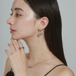 ciite' シーテ ピアス（両耳用） 【 金属アレルギー対応 】 ハートフックピアス サージカルステンレス (両耳用)