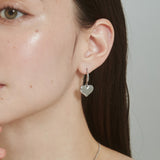 ciite' シーテ ピアス（両耳用） 【 金属アレルギー対応 】 ハートフックピアス サージカルステンレス (両耳用)