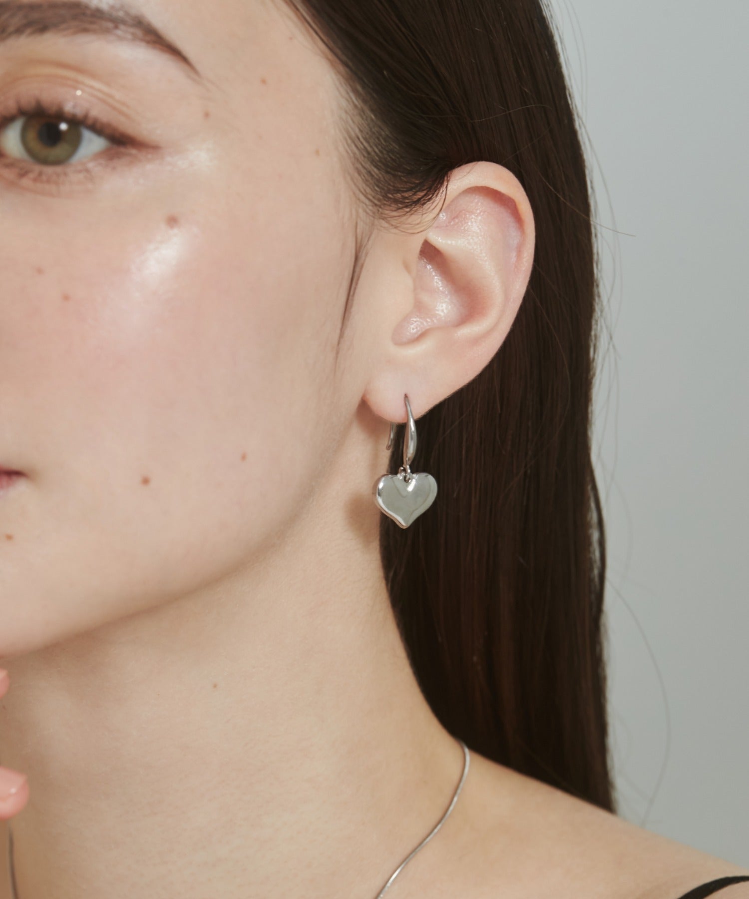 ciite' シーテ ピアス（両耳用） 【 金属アレルギー対応 】 ハートフックピアス サージカルステンレス (両耳用)