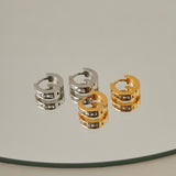 ciite' シーテ ピアス（両耳用） 【 金属アレルギー対応 】 ビジューフープピアス サージカルステンレス (両耳用)