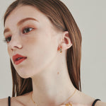 ciite' シーテ ピアス（両耳用） 【 金属アレルギー対応 】 ビジューフープピアス サージカルステンレス (両耳用)