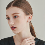 ciite' シーテ ピアス（両耳用） 【 金属アレルギー対応 】 ビジューフープピアス サージカルステンレス (両耳用)