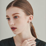 ciite' シーテ ピアス（両耳用） 【 金属アレルギー対応 】 ビジューフープピアス サージカルステンレス (両耳用)