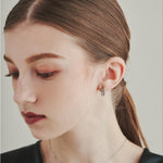 ciite' シーテ ピアス（両耳用） 【 金属アレルギー対応 】 ビジューフープピアス サージカルステンレス (両耳用)