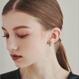 ciite' シーテ ピアス（両耳用） 【 金属アレルギー対応 】 ビジューフープピアス サージカルステンレス (両耳用)