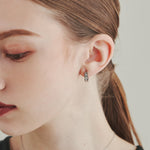 ciite' シーテ ピアス（両耳用） 【 金属アレルギー対応 】 ビジューフープピアス サージカルステンレス (両耳用)