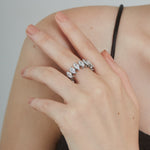 ciite' シーテ リング 【 金属アレルギー対応 】 ジルコニアデザインリング サージカルステンレス シルバー 13号