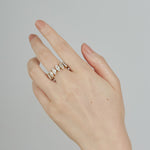 ciite' シーテ リング 【 金属アレルギー対応 】 ジルコニアデザインリング サージカルステンレス ゴールド 13号