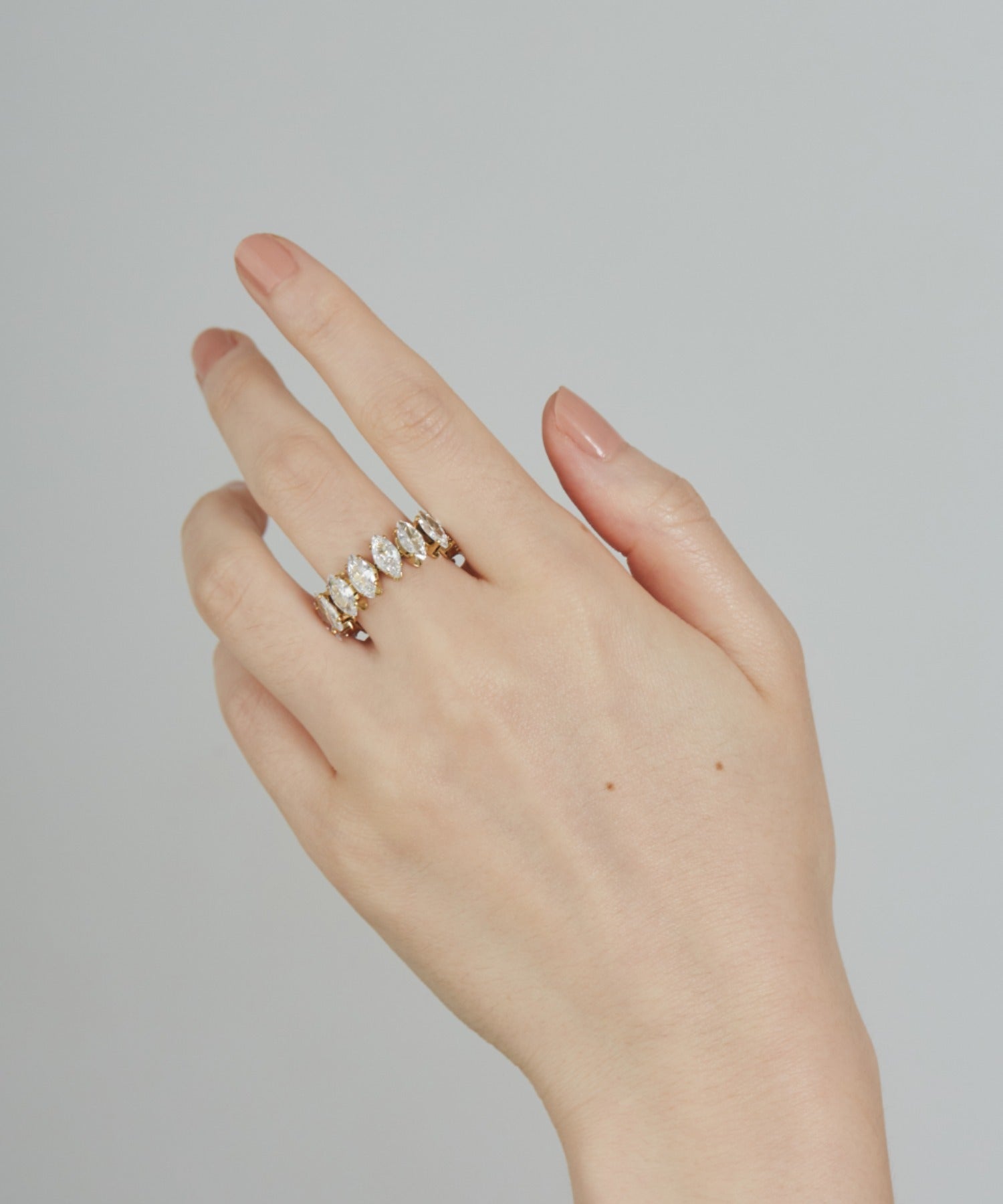 ciite' シーテ リング 【 金属アレルギー対応 】 ジルコニアデザインリング サージカルステンレス ゴールド 13号