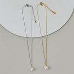 ciite' シーテ ネックレス 【 金属アレルギー対応 】 シンプルパールネックレス サージカルステンレス