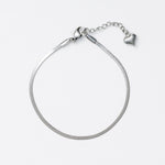 ciite' シーテ ブレスレット 【 金属アレルギー対応 】 シンプルスネークチェーンブレスレット サージカルステンレス シルバー FREE