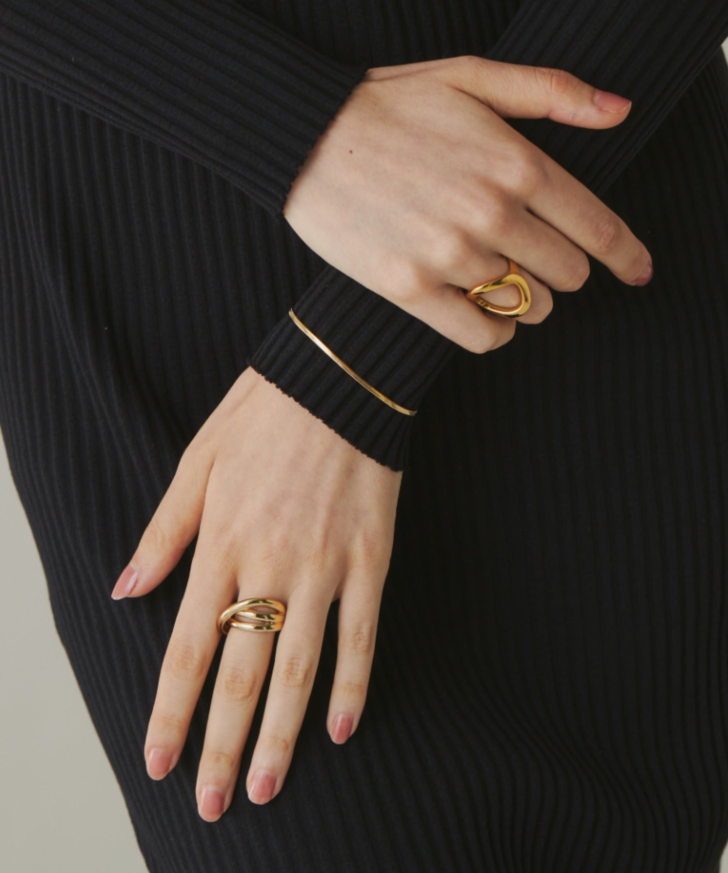 ciite' シーテ ブレスレット 【 金属アレルギー対応 】 シンプルスネークチェーンブレスレット サージカルステンレス ゴールド FREE