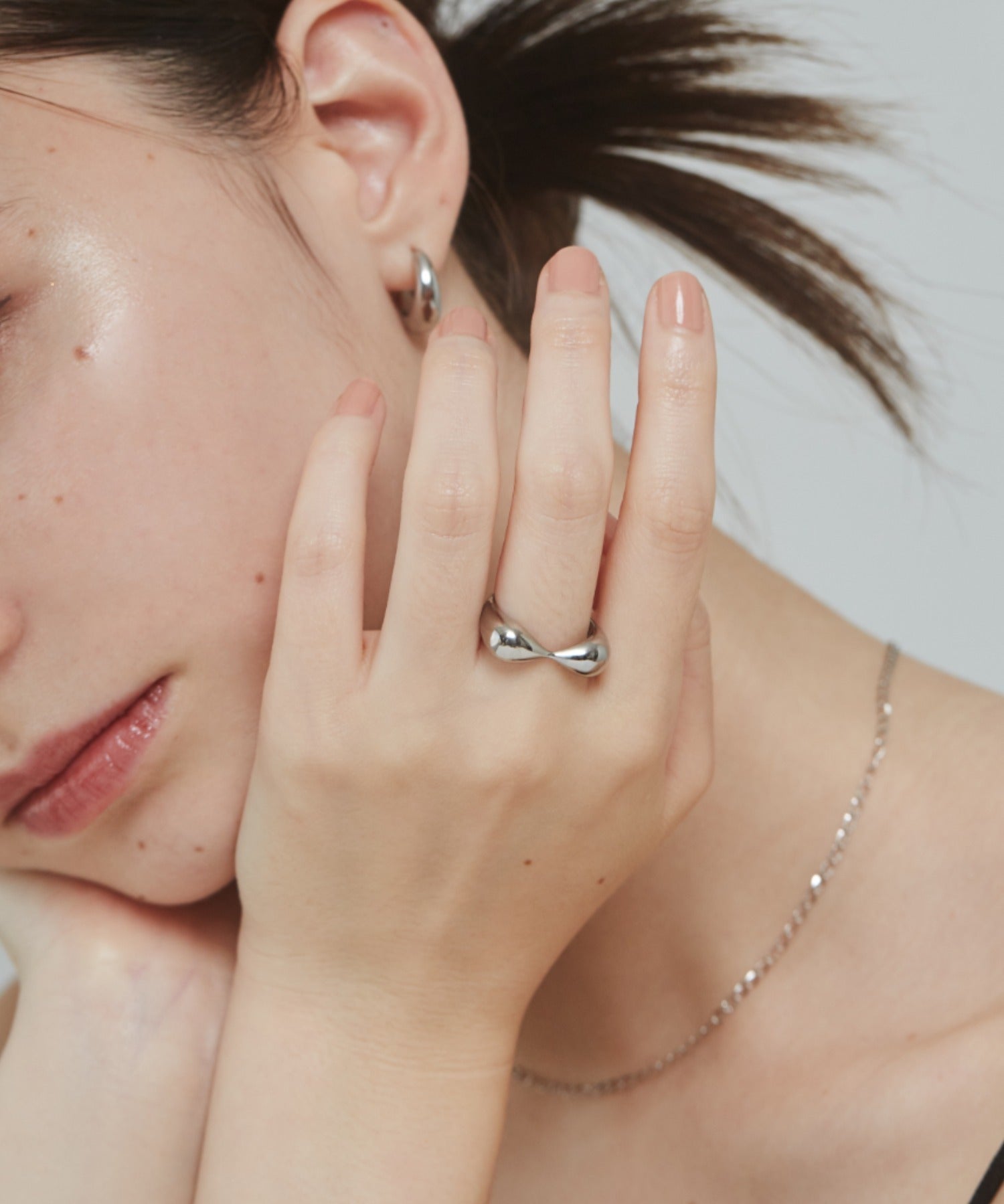 ciite' シーテ リング 【 金属アレルギー対応 】 ハートデザインリング サージカルステンレス シルバー