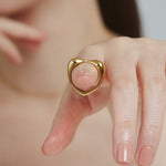 ciite' シーテ リング 【 金属アレルギー対応 】 ハートデザインリング サージカルステンレス ゴールド