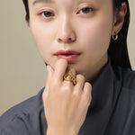 ciite' シーテ リング 【 金属アレルギー対応 】 マンテルデザインリング サージカルステンレス