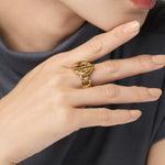 ciite' シーテ リング 【 金属アレルギー対応 】 マンテルデザインリング サージカルステンレス