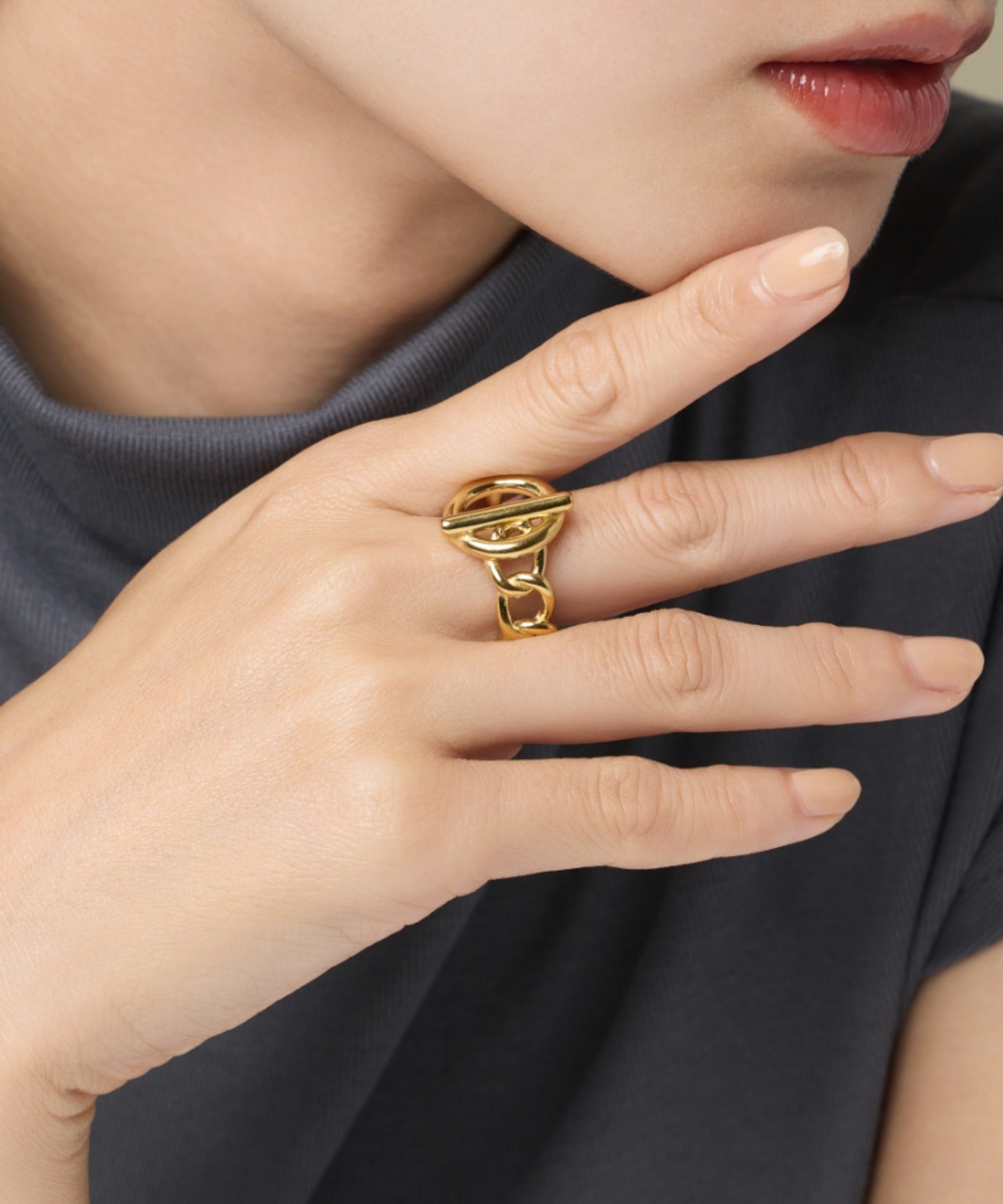 ciite' シーテ リング 【 金属アレルギー対応 】 マンテルデザインリング サージカルステンレス