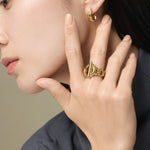 ciite' シーテ リング 【 金属アレルギー対応 】 マンテルデザインリング サージカルステンレス