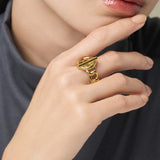 ciite' シーテ リング 【 金属アレルギー対応 】 マンテルデザインリング サージカルステンレス