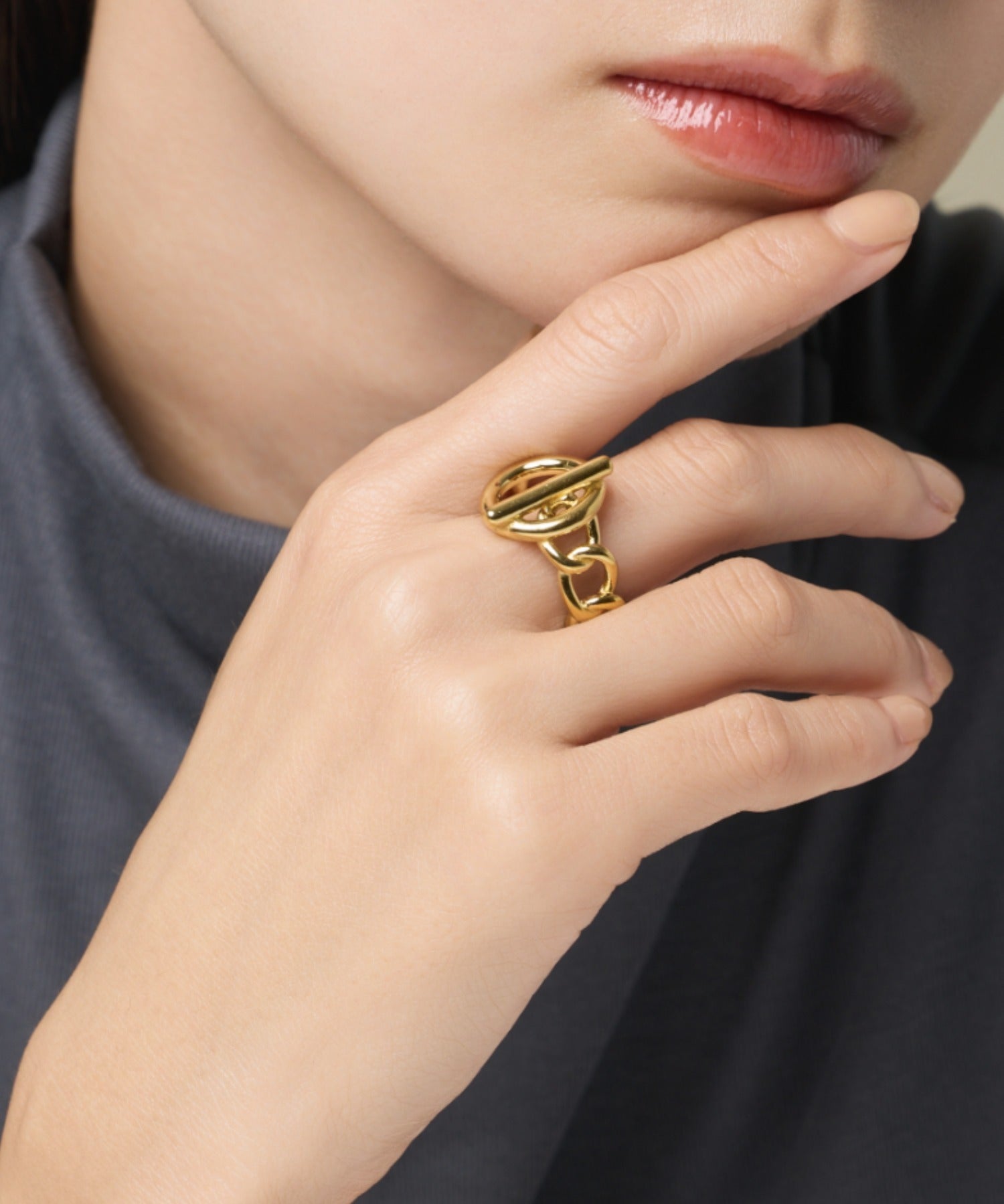 ciite' シーテ リング 【 金属アレルギー対応 】 マンテルデザインリング サージカルステンレス