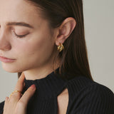 ciite' シーテ ピアス（両耳用） 【 金属アレルギー対応 】 ツイストスリーラインピアス サージカルステンレス (両耳用)