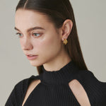 ciite' シーテ ピアス（両耳用） 【 金属アレルギー対応 】 ツイストスリーラインピアス サージカルステンレス (両耳用)