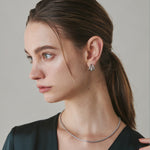 ciite' シーテ ピアス（両耳用） 【 金属アレルギー対応 】 ツイストスリーラインピアス サージカルステンレス (両耳用)