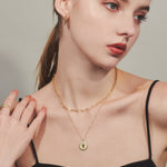 ciite' シーテ ネックレス 【 金属アレルギー対応 】 2連 エリザベス コインネックレス サージカルステンレス